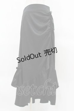 画像1: DearMyLoveRose / ドロストアシメフリルマーメイトスカート 3L ブラック H-25-04-01-1039-EL-SK-NS-ZH