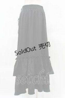 画像2: DearMyLoveRose / ドロストアシメフリルマーメイトスカート 3L ブラック H-25-04-01-1039-EL-SK-NS-ZH
