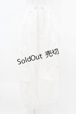 画像1: DearMyLoveMillor / パールチェーンカーゴパンツ LL オフ H-25-04-01-1042-0-PA-NS-ZH