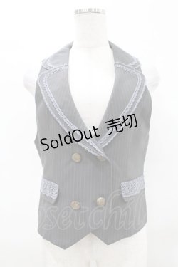 画像1: axes femme / 3WAYミディワンピースのベスト M グレー H-25-04-01-1043-AX-TO-NS-ZH