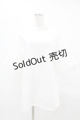axes femme / 袖レース切替ロングカットプルオーバー Free オフ H-25-04-01-1045-AX-TO-NS-ZH