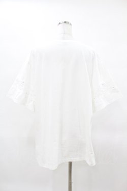 画像2: axes femme / 袖レース切替ロングカットプルオーバー Free オフ H-25-04-01-1045-AX-TO-NS-ZH