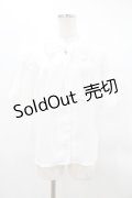 axes femme POETIQUE / フリル半袖ブラウス M オフ H-25-04-01-1046-AX-BL-NS-ZH