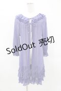 Dear Celine / ラメフリルガウン S ブルー H-25-04-01-1056-LO-TO-NS-ZH