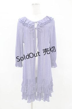 画像1: Dear Celine / ラメフリルガウン S ブルー H-25-04-01-1056-LO-TO-NS-ZH