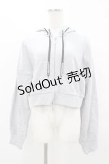 DearMyLoveMillor / Wジップクロップドパーカー LL~3L グレー H-25-04-01-1059-0-TO-NS-ZH
