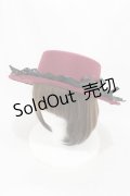 axes femme / 巻きバラレースカンカン帽  ワイン H-25-04-01-1007-AX-AC-NS-ZH