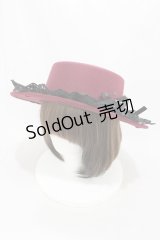 axes femme / 巻きバラレースカンカン帽  ワイン H-25-04-01-1007-AX-AC-NS-ZH