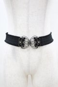 axes femme / 立体バラクラシカルゴムベルト  シルバー H-25-04-01-1009-AX-ZA-NS-ZH