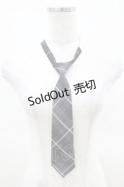 画像1: DearMyLove / アソートチェック柄ネクタイ  グレー H-25-04-01-1010-EL-ZA-NS-ZH
