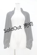 axes femme / バラ釦付2wayUVストール  ブラック H-25-04-01-1012-AX-ZA-NS-ZH
