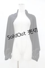 axes femme / バラ釦付2wayUVストール  ブラック H-25-04-01-1012-AX-ZA-NS-ZH