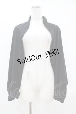 画像1: axes femme / バラ釦付2wayUVストール  ブラック H-25-04-01-1012-AX-ZA-NS-ZH