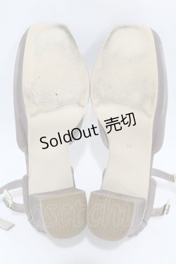 画像3: axes femme / 刺繍入りセパレートパンプス M グレー H-25-04-01-1001-AX-SH-NS-ZH