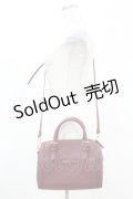 Maison de FLEUR / モノグラムポケットボストンショルダーバッグ  ワイン H-25-04-01-1014-LO-BG-NS-ZH