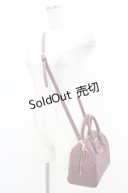 画像2: Maison de FLEUR / モノグラムポケットボストンショルダーバッグ  ワイン H-25-04-01-1014-LO-BG-NS-ZH