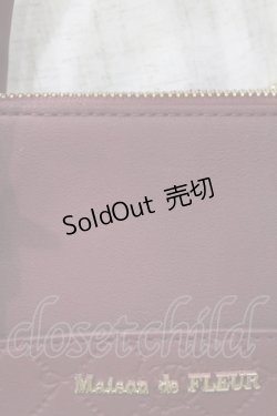 画像3: Maison de FLEUR / モノグラムポケットボストンショルダーバッグ  ワイン H-25-04-01-1014-LO-BG-NS-ZH