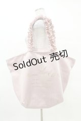 Maison de FLEUR / サテンフリルハンドルキャリーオンバッグ  ピンク H-25-04-01-1015-LO-BG-NS-ZH