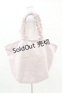 Maison de FLEUR / サテンフリルハンドルキャリーオンバッグ  ピンク H-25-04-01-1015-LO-BG-NS-ZH