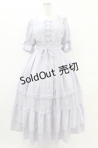 axes femme kawaii / プチリボンワンピース M ラベンダー H-25-04-01-1017-AX-OP-NS-ZH