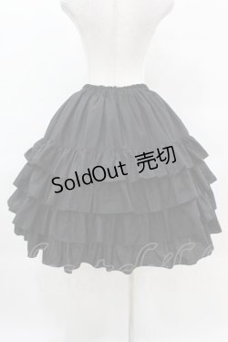 画像2: metamorphose / レイヤードフリルスカート Free ブラック H-25-04-01-1019-ME-SK-NS-ZH
