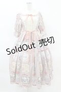 axes femme kawaii / ティティ×ベアファミリーワンピース M ピンク H-25-04-01-1021-AX-OP-NS-ZH