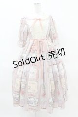 axes femme kawaii / ティティ×ベアファミリーワンピース M ピンク H-25-04-01-1021-AX-OP-NS-ZH