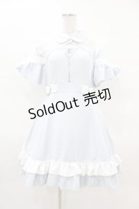 DearMyLove / デコルテレースジャージワンピ L サックス H-25-04-01-1028-EL-OP-NS-ZH