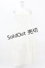 DearMyLoveRose / マーメイドデニムリボンキャミワンピース LL アイボリー H-25-04-01-1030-EL-OP-NS-ZH