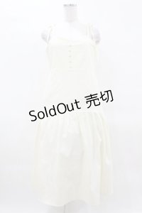 DearMyLoveRose / マーメイドデニムリボンキャミワンピース LL アイボリー H-25-04-01-1030-EL-OP-NS-ZH