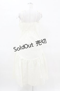 画像2: DearMyLoveRose / マーメイドデニムリボンキャミワンピース LL アイボリー H-25-04-01-1030-EL-OP-NS-ZH