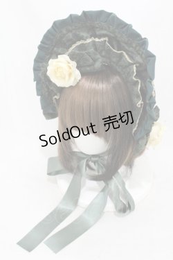 画像1: metamorphose / Dim lightハーフボンネット  グリーン H-25-04-01-1003-ME-AC-NS-ZH