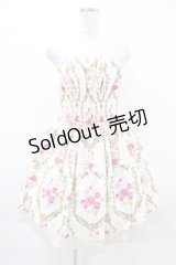 JESUS DIAMANTE / スモッキングベアワンピース 40 新オーナメント柄ローズローズ H-25-04-01-1035-JE-OP-NS-ZH