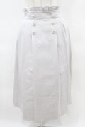DearMyLove / ビッグリボンビジュープリーツスカート LL ロング/ブルーグレー H-25-04-01-1036-EL-SK-NS-ZH