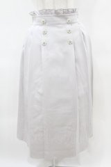 DearMyLove / ビッグリボンビジュープリーツスカート LL ロング/ブルーグレー H-25-04-01-1036-EL-SK-NS-ZH