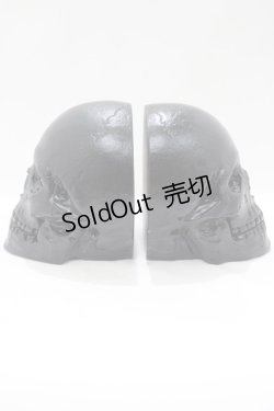 画像1: THE BLACKENED TEETH / Full Skull Bookends   H-25-04-01-060-PU-ZA-KB-ZH