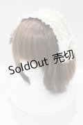 Triple fortune / 刺繍ヘッドドレス  アイボリー H-25-04-01-065-EL-AC-KB-ZH