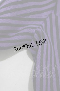 画像4: STIGMATA / Stripe School Jacket  パープル×ブラック H-25-04-01-011-GO-JA-KB-ZT439