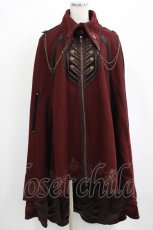 画像1: Ozz oneste / 刺繍ケープ  ボルドー H-25-04-01-014-OO-JA-KB-ZT236 (1)