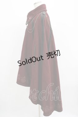 画像2: Ozz oneste / 刺繍ケープ  ボルドー H-25-04-01-014-OO-JA-KB-ZT236
