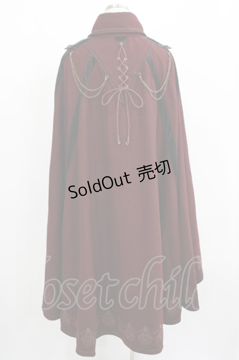 画像3: Ozz oneste / 刺繍ケープ  ボルドー H-25-04-01-014-OO-JA-KB-ZT236 (3)