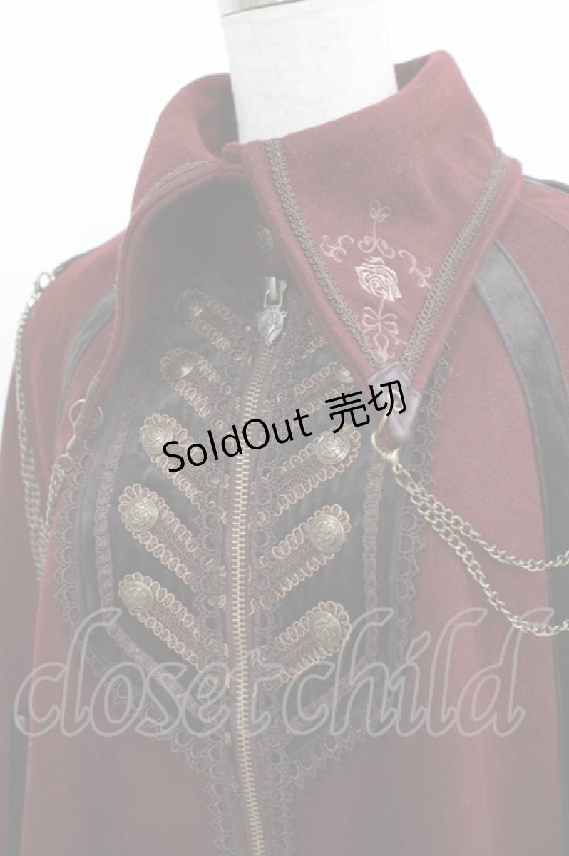 画像4: Ozz oneste / 刺繍ケープ  ボルドー H-25-04-01-014-OO-JA-KB-ZT236 (4)