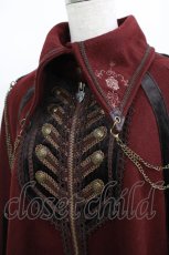 画像4: Ozz oneste / 刺繍ケープ  ボルドー H-25-04-01-014-OO-JA-KB-ZT236 (4)