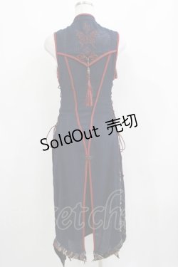 画像3: Ozz oneste / タッセル付チャイナZIPジレワンピース  ネイビー H-25-04-01-022-OO-OP-KB-ZH
