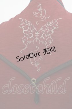 画像4: Ozz oneste / 颯流天月ノースリーブトップス  エンジ H-25-04-01-023-OO-TO-KB-ZH