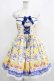 画像1: BABY,THE STARS SHINE BRIGHT / Cheerful Lemon柄ジャンパースカートI Free 生成り×紺 H-25-04-02-001-BA-OP-NS-ZH (1)