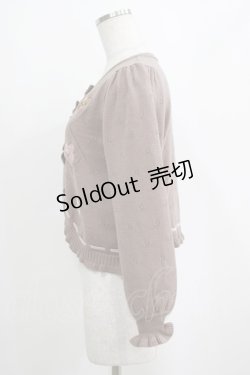 画像2: axes femme kawaii / Rosy Bearニットカーデ M モカ H-25-04-02-039-AX-TO-NS-ZH