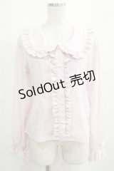 BABY,THE STARS SHINE BRIGHT / ねこくみゃちゃんデシンブラウス Free ピンク H-25-04-02-040-BA-BL-NS-ZH