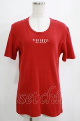 PINK HOUSE / ロゴTシャツ L レッド H-25-04-02-041-LO-TS-NS-ZH