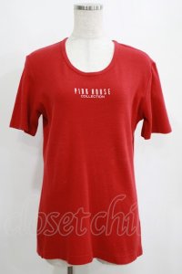 PINK HOUSE / ロゴTシャツ L レッド H-25-04-02-041-LO-TS-NS-ZH